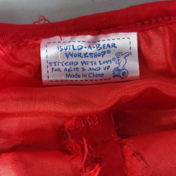 Build a Bear 3 Piece Clothes Lot Dot Bubble Top Pants Sandals Summer Patriotic - Picture 3 of 7